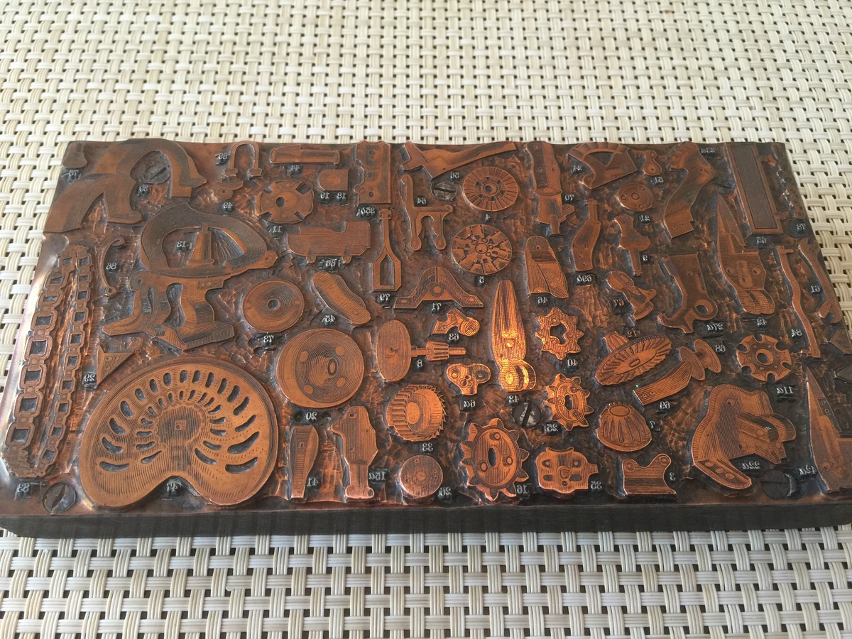 Rand McNally printing press plate Collectors Weekly