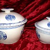 blue and white mystery