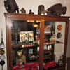 Large Antique Display Trophy Cabinet Out of Old School
