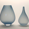 Rare light blue Gunnar Nylund vases - Strombergshyttan mid 1950s.