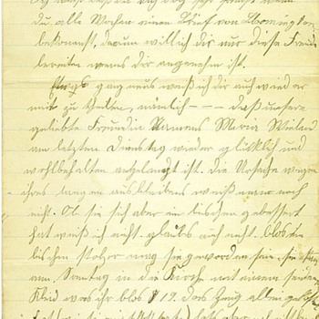 1879 Handwritten Letters in German from Bloomington, Ill (looks like there is a seal of a capitol on left hand corner) - Paper