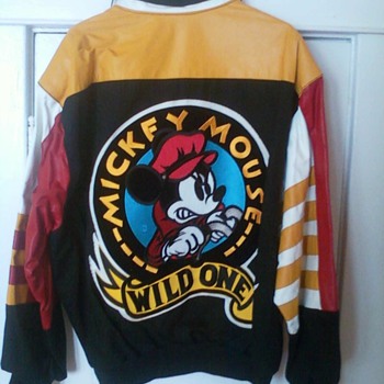 Leather Mickey Mouse "Wild One" Jacket