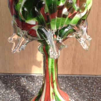 Welz moulded spatter vase - Art Glass