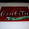 Glass Coca-Cola Sign