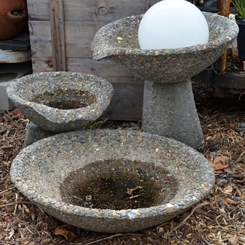 Mid-century Garden Water Feature - Eames-Era/Style