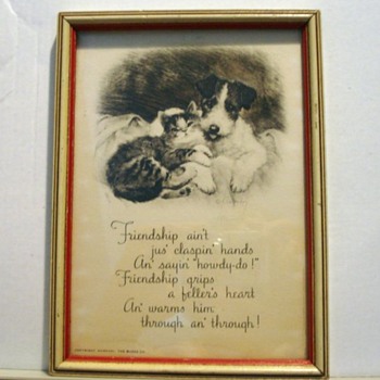 From my vast collection of cat collectibles.
