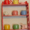 Glass jars...has many diferent colors.