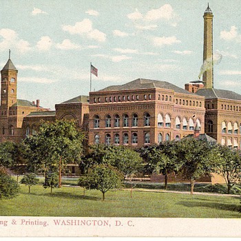 Bureau of Engraving and Printing. Washington D.C. - Postcards