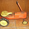 Vintage Push & Pull all Metal Ride-On Tractor Toy