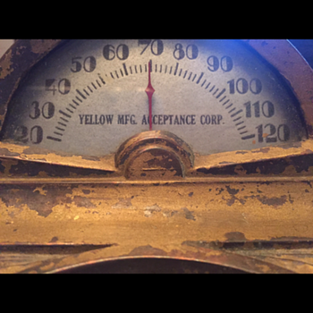 Ashtray and Thermometer (yellow mfg. acceptance Corp.) - Advertising