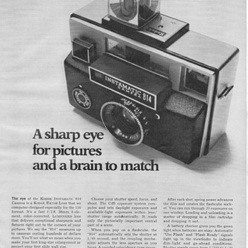1969 - Kodak Instamatic 814 Camera Advertisement