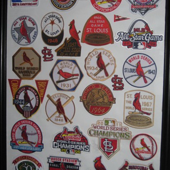 Custom made St Louis Cardinal Patch display - Baseball