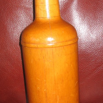 Wooden Bottle - Folk Art