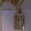 Imagine peace pendant