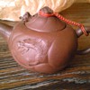 zisha yixing dragon fish purple clay teapot
