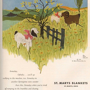 1953 - St. Marys Blankets Advertisement
