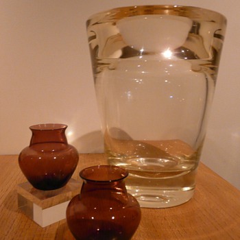 Three vases by Andries Dirk Copier for Leerdam. - Art Glass