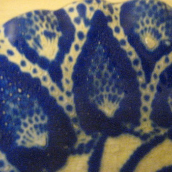 Blue glass bowl - Glassware