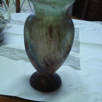 Glue chip Vase, most probably Kralik - Art Glass