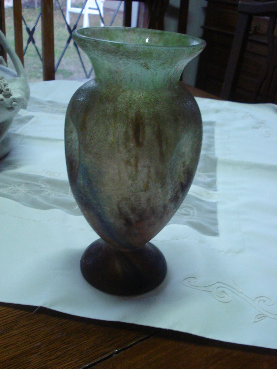 Glue chip Vase, most probably Kralik Collectors Weekly