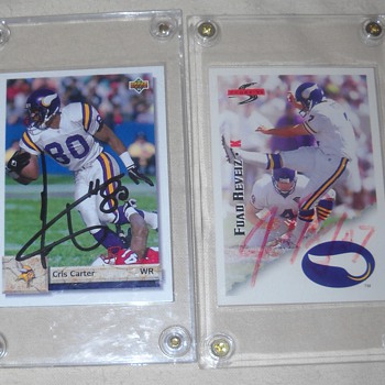 Signed Football Cards - Football