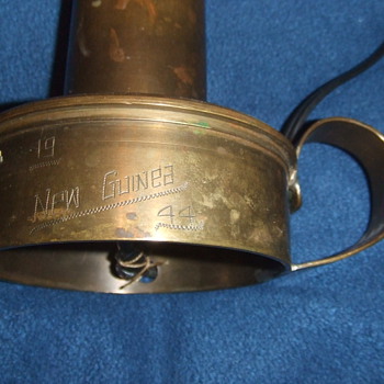 WW2 New Guinea Trench Art lamp - Military and Wartime