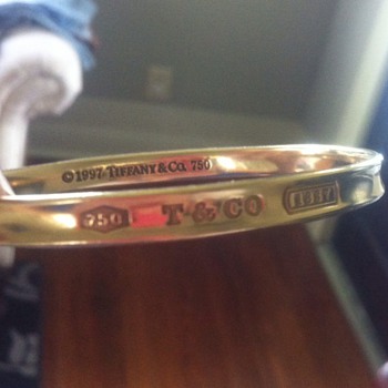 1997 18k Gold Tiffany Bracelet  1837 Edition