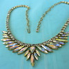 Silver back necklace