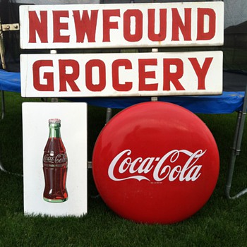Interesting Double-Sided Coca-Cola Sign