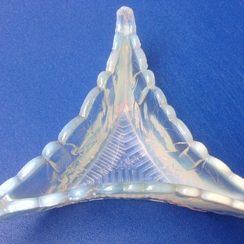Burtles & Tate Opalescent or Vaseline Trough-Mystery Variation - Art Glass