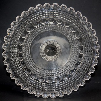 Candlewick Cake Stand c.1890s - Glassware