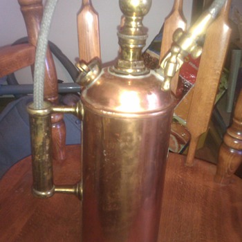 old fire extinguisher trade mark enots - Firefighting