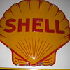 Shell Porcelain Sign