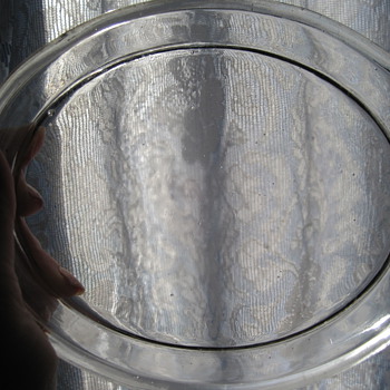 Antique glass dish - Glassware