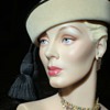 Creamy Taupe Pilbox with Black Silk Cording and Tassels