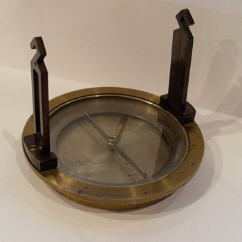 Old brass compass