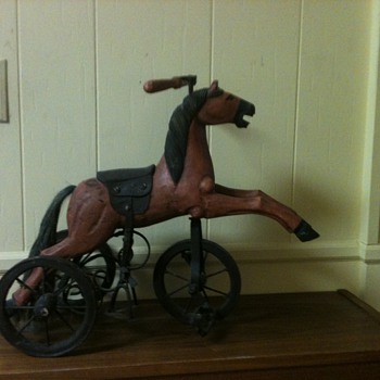 my lil wooden horse tricycle