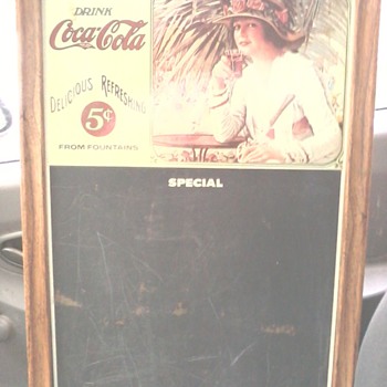 coca cola chalkboard - Coca-Cola