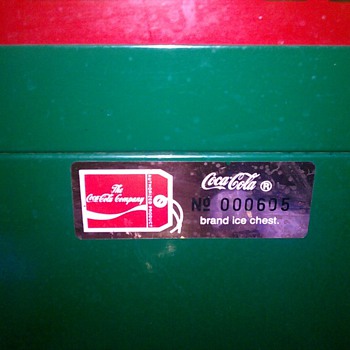 Coca Cola Brand Ice Chest