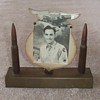 Trench Art desk stand for B-24 Crewman