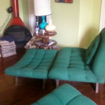 My Weekend Estate Sale Find! Adrian Pearsall Goundola Sofa & Chair Ottomon