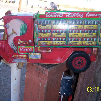Cardboard Coca Cola Truck Bank