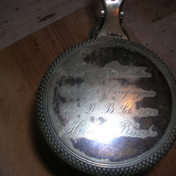 Early drinking tankard marked 1872 German. - Breweriana