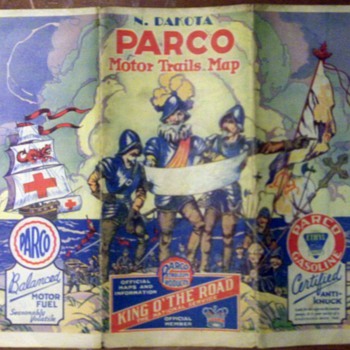 Miscellaneous Vintage Road Maps 1  - Petroliana