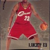 2003 LEBRON JAMES Fleer Ultra Platinum Medallion Lucky 13 Rookie Card #rd 100