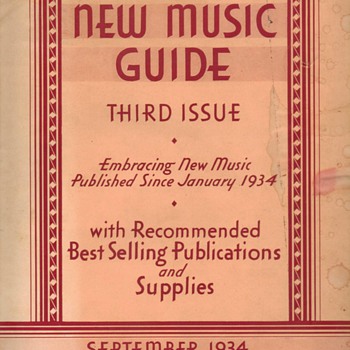 1934 Gamble Music Company Catalog - Paper
