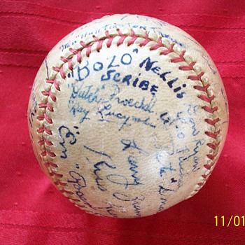 1937 College signed Ithaca Bombers  - Baseball