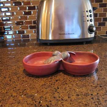 Van Briggle Double Sided Nut Bowl  (1927 to 1935)