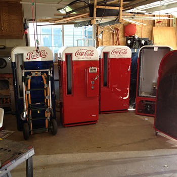 Picture of some projects in the Pop Machine Shop - Coin Operated