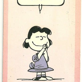 1952,1960p peanuts  character b-day cards